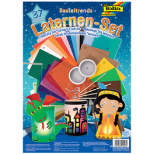 folia lampion knutselset, 37-delig, voor 2 lantaarns