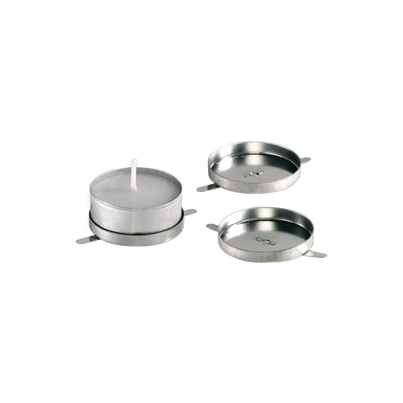 folia metalen waxinelichthouder voor lantaarns, 40 mm diameter, 50 stuks