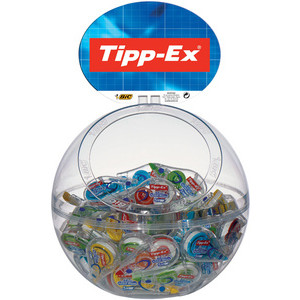 Tipp-Ex correctieroller Mini Pocket Mouse Fashion, gemixt kleuren, 5 mm × 6 m, 40 stuks