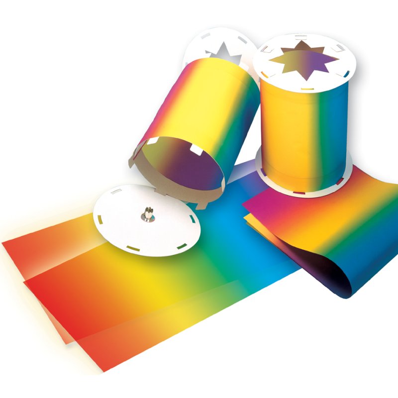 folia regenboog transparante papierstroken, 220 × 510 mm, 115 g/m², 25 vel