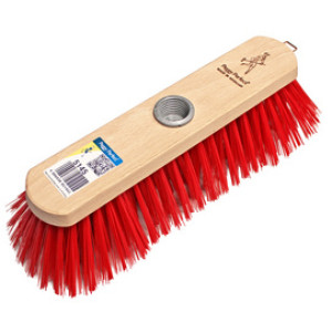 Peggy Perfect straatbezem elaston, 260 mm, robuuste houten kern