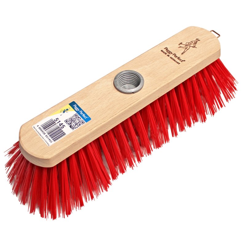 Peggy Perfect straatbezem elaston, 260 mm, robuuste houten kern