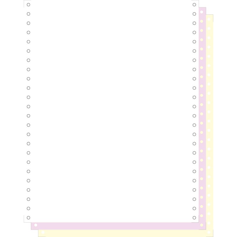 EXACOMPTA formulaires en continu 240 mm × 12 inch, 3 exemplaires, blanc/rouge/jaune, 1000 feuilles