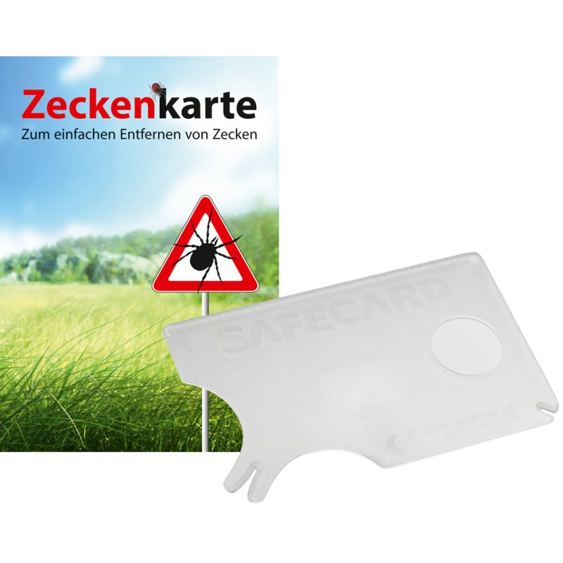 RNK Verlag carte de dessin Safecard avec loupe, transparent, 85×54 mm