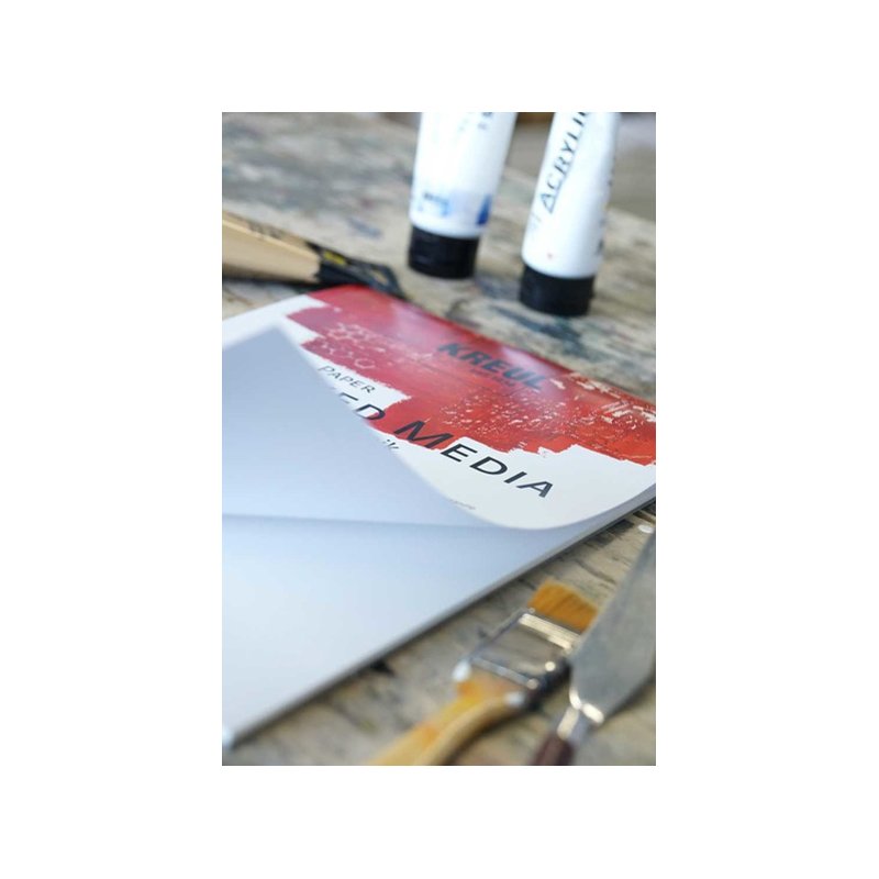 KREUL papier artistique Mixed Media, A3, 300 g/m², 10 feuilles