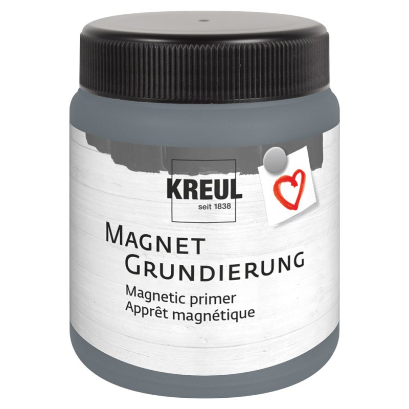 KREUL peinture de base magnétique, noir, 250 ml