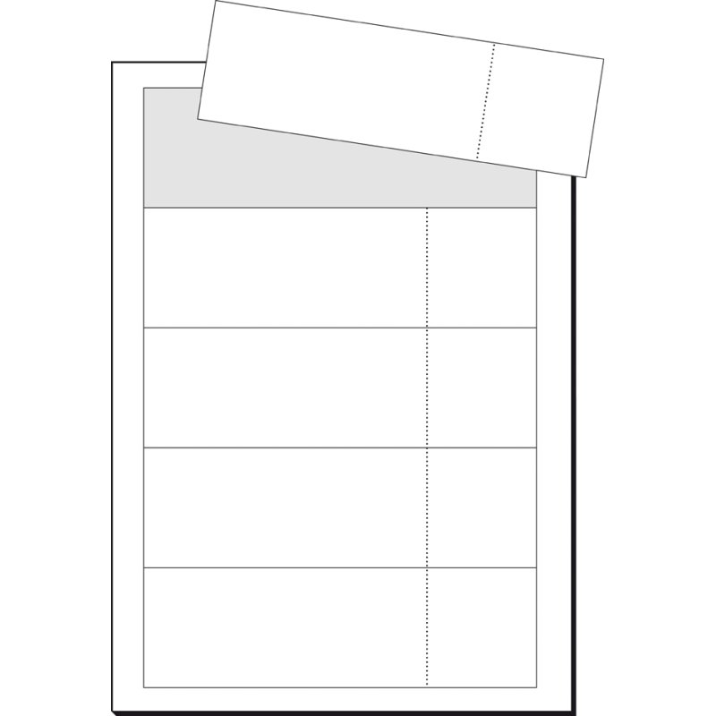 Sigel cartes de visite, 180 × 55 mm, imprimables, blanc pur, 100 pièces