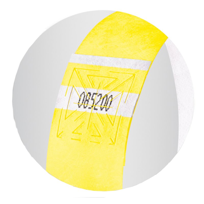 Sigel bracelets événementiels Super Soft, jaune et vert fluorescent, 25×255 mm, 120 pièces