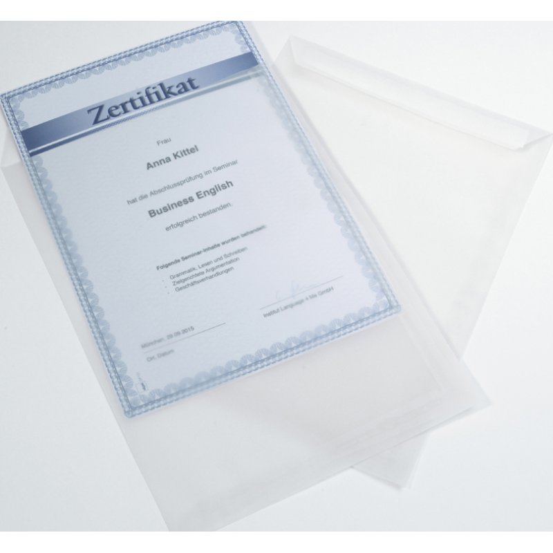 Sigel Design enveloppes d'expédition C4, transparent, 100 g/m², 25 pièces