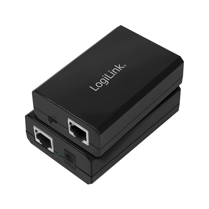 LogiLink Professional PoE splitter, IEEE 802.3af/802.3at, 24 watts, black