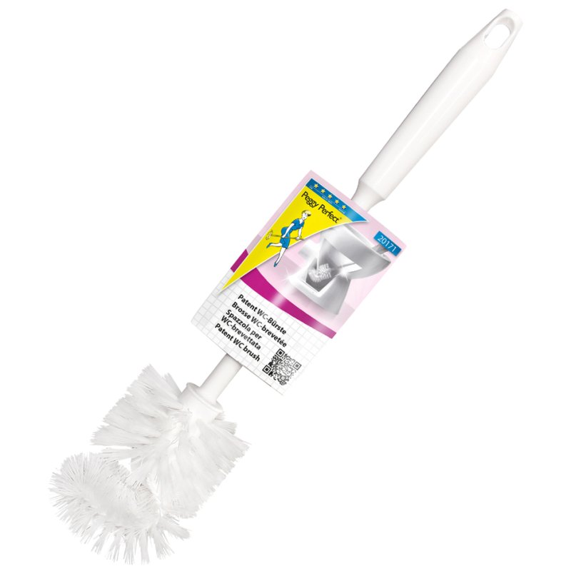 Peggy Perfect brosse WC 2000, rond blanc plastique, 40 cm