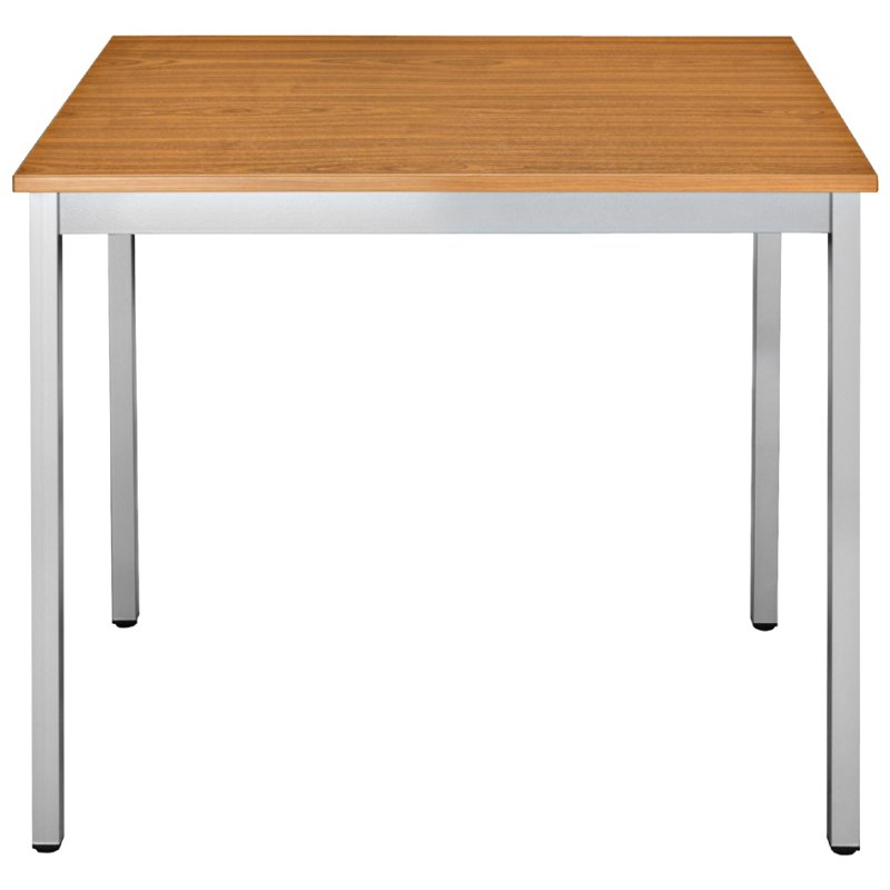SODEMATUB table universelle, bois de cerisier/aluminium argent, 140×70 cm