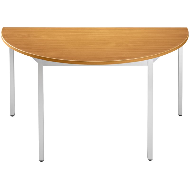 SODEMATUB table universelle, bois de cerisier/aluminium argent, 140×70 cm