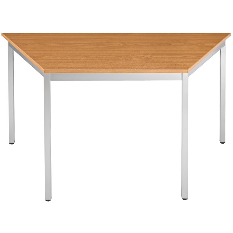 SODEMATUB table universelle, bois de cerisier/aluminium argent, 140×70 cm