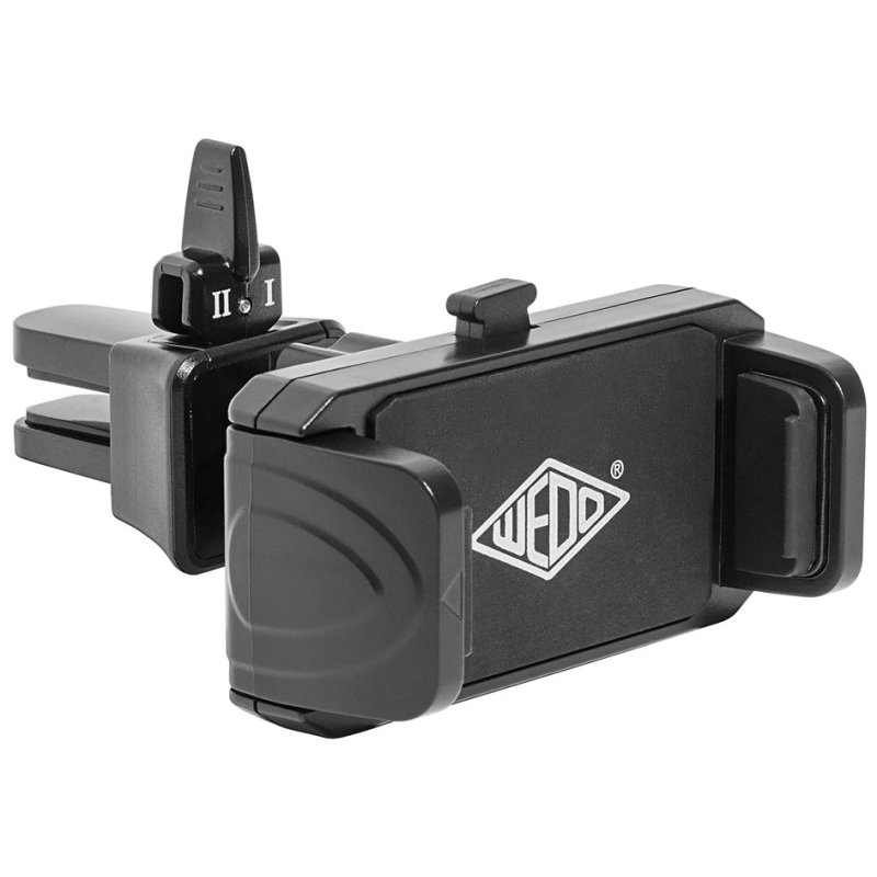 WEDO Clip-it plus smartphone car holder, black, 55-85 mm, 360° ball joint