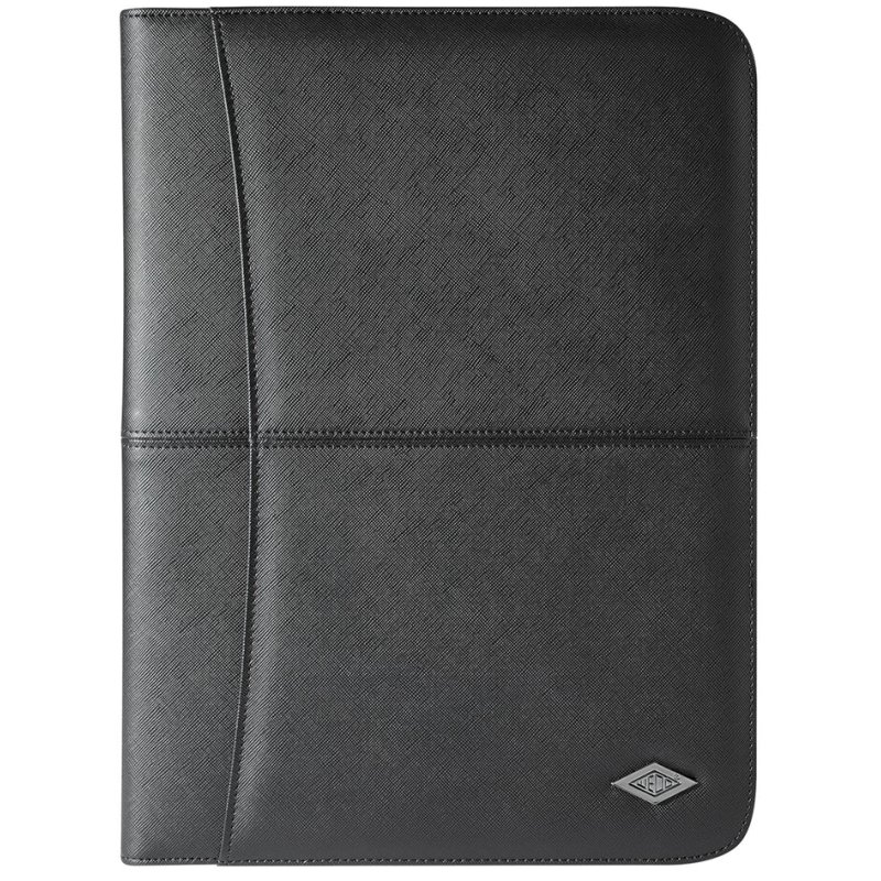 WEDO conference folder Accento, A4, imitation leather, black