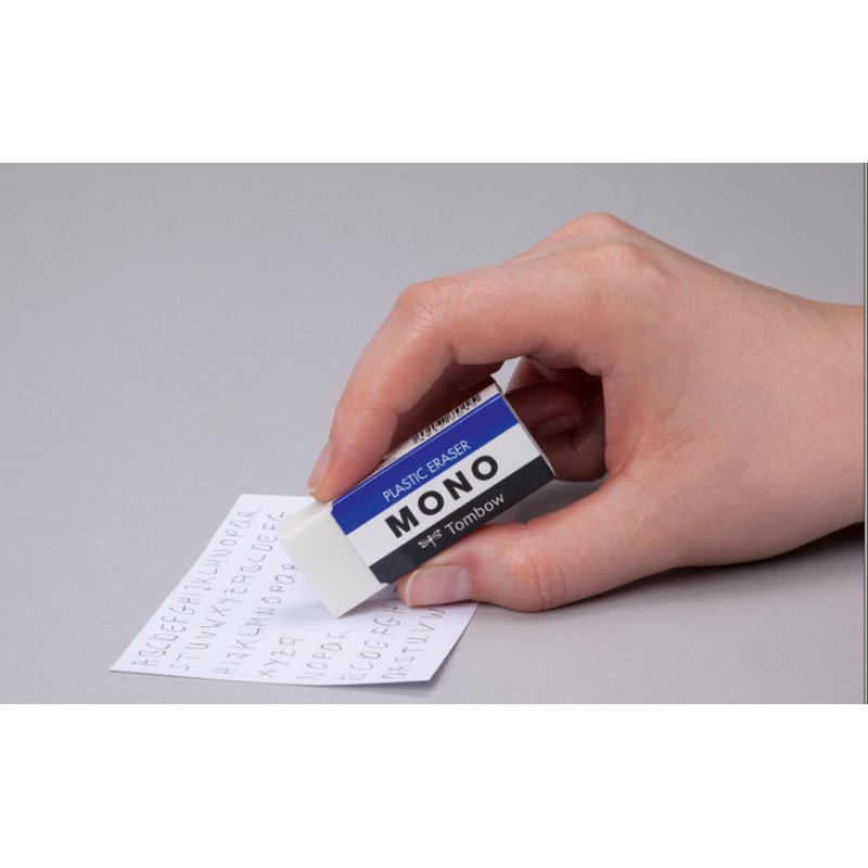 TOMBOW gum MONO M, wit kunststof, 55×23×11 mm
