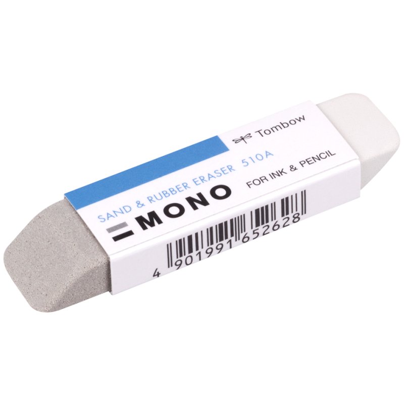 TOMBOW gum combinatie potlood en inkt, wit/grijs, 67×16×8 mm