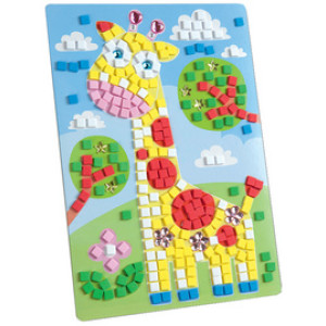 folia mosrubber mozaïek Giraffe, 405 stuks, 6 kleuren