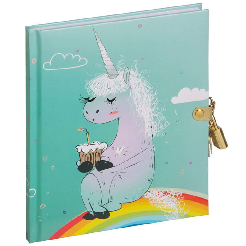 PAGNA Eenhoorn diary, 128 pages, with gold lock