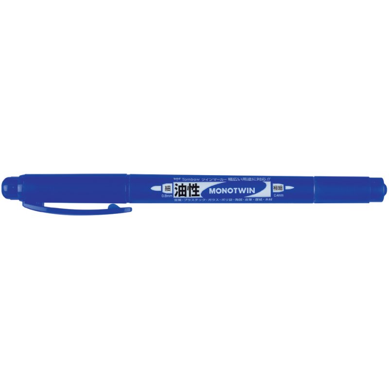 TOMBOW dubbele fineliner MONO twin, zwart, 0,8 mm/0,4 mm, waterbestendig