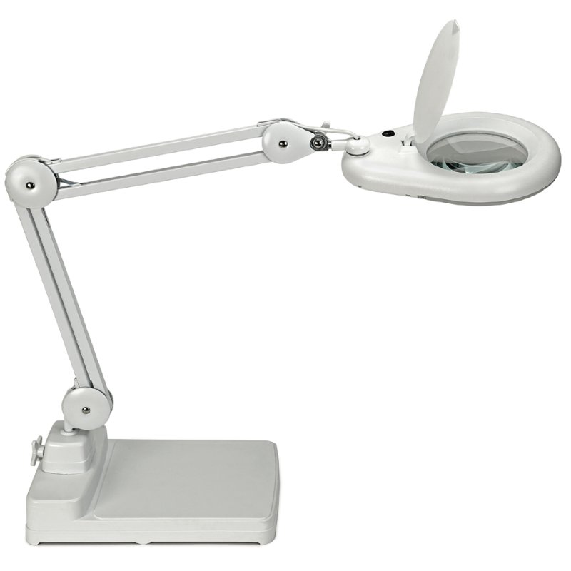 MAUL Lampe loupe LED MAULviso avec pied, noir, 6W, 935 lumens