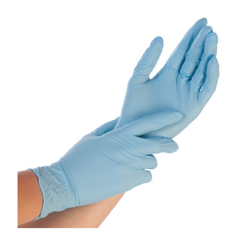 HYGONORM gants nitrile Safe Light, taille S, bleu, sans poudre