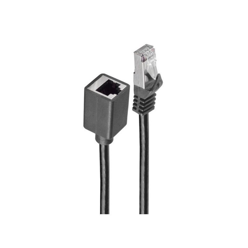 shiverpeaks patchkabel verlengstuk Cat. 6A, zwart, S/FTP, 0,5 m