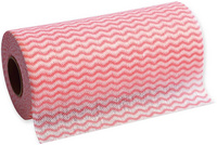 HYGOCLEAN spoel- en reinigingsdoek ECO op rol, rood, 200×400 mm, 50 stuks