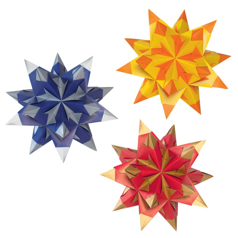 folia vouwblaadjes Bascetta-ster, 200×200 mm, lila/antraciet, 32 vel