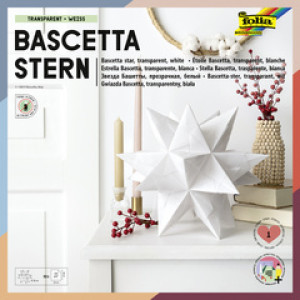 Folia vouwpapier Bascetta-ster, paars transparant