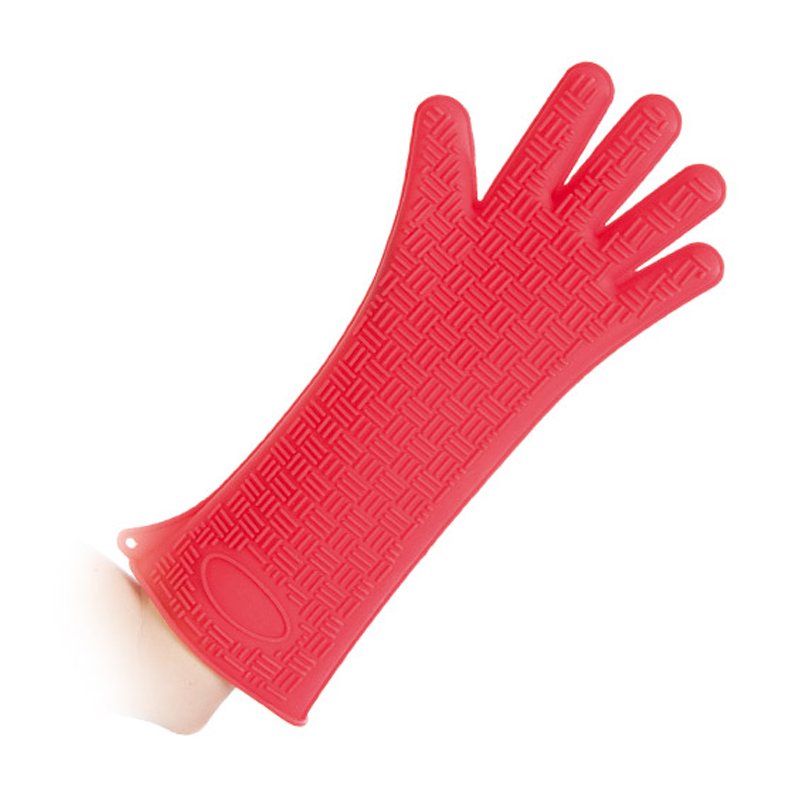HYGOSTAR siliconen hittewerende handschoen, rood, 350 mm