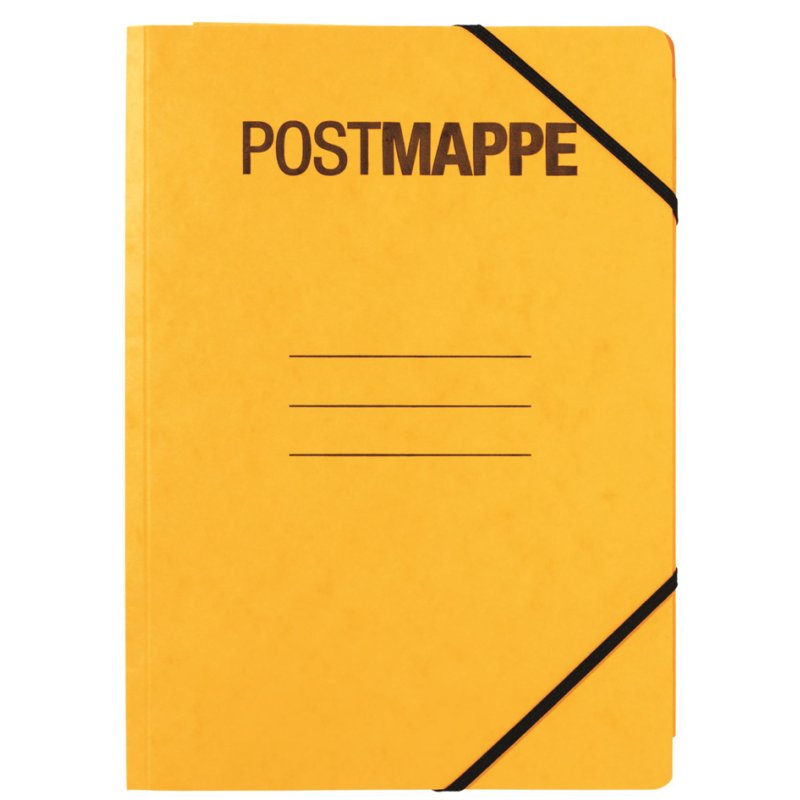 PAGNA post folder A4, yellow, cardboard