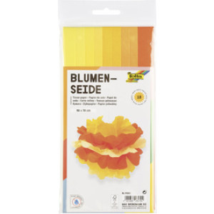 folia zijdepapier, rood mix, 500×700 mm, 10 vellen
