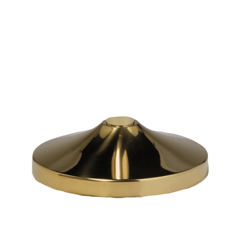 Securit afzetpaal Classic met voet, goudkleurig, 80 mm hoogte, edelstaal