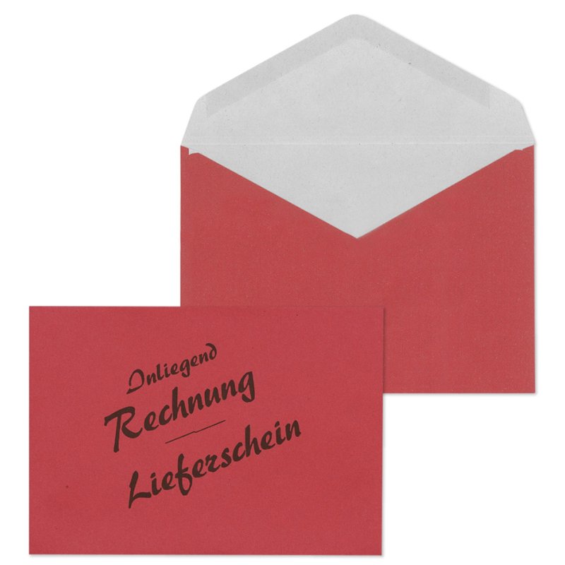 MAILmedia envelope C6, red, 114×162 mm, 1000 pieces