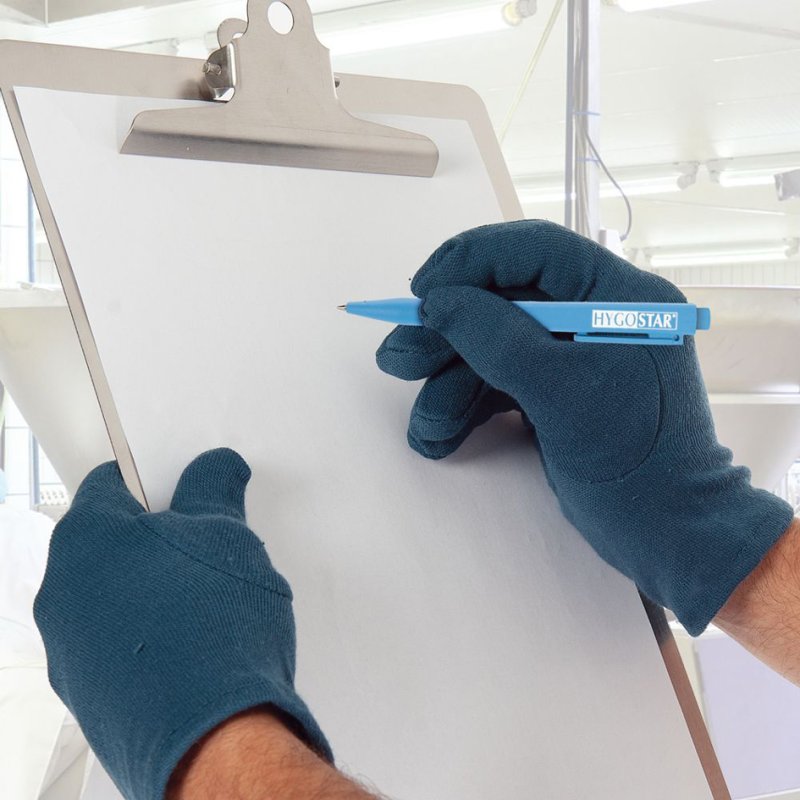 HYGOSTAR drukknopbalpen detecteerbaar, zwart, met clip