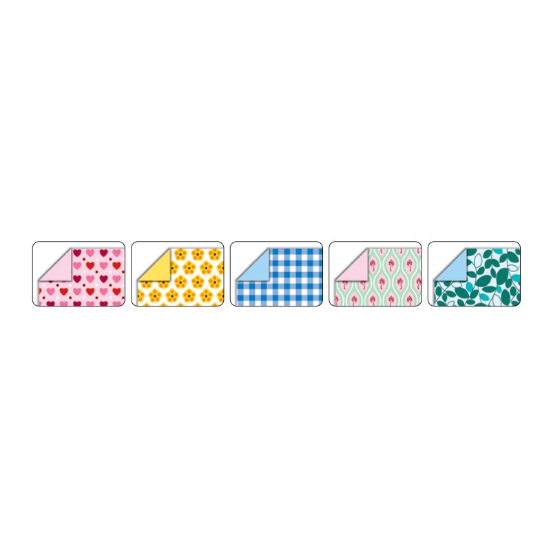 folia vouwpapier Sweet design, 150×150 mm, 50 vel, 5 motieven