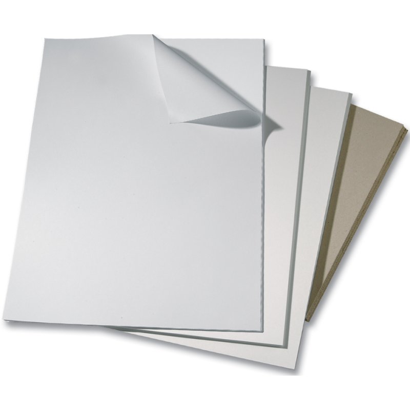 folia grijs karton, 400 × 500 mm, 2,5 mm, 5 vel
