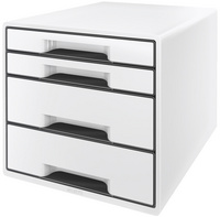 LEITZ ladebox WOW CUBE, 4 laden, zwart/grijs