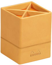 RHODIA pennenkoker RHODIARAMA, oranje, 4 vakken, 80×80×110 mm