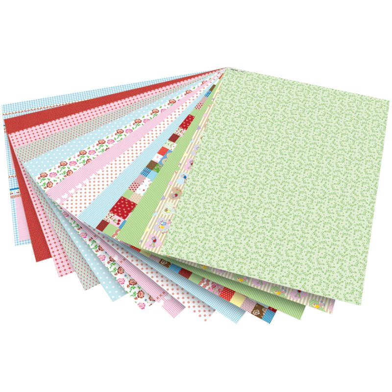 folia motivkarton Mittsommerland, 500×700 mm, 270 g/m², 13 motieven