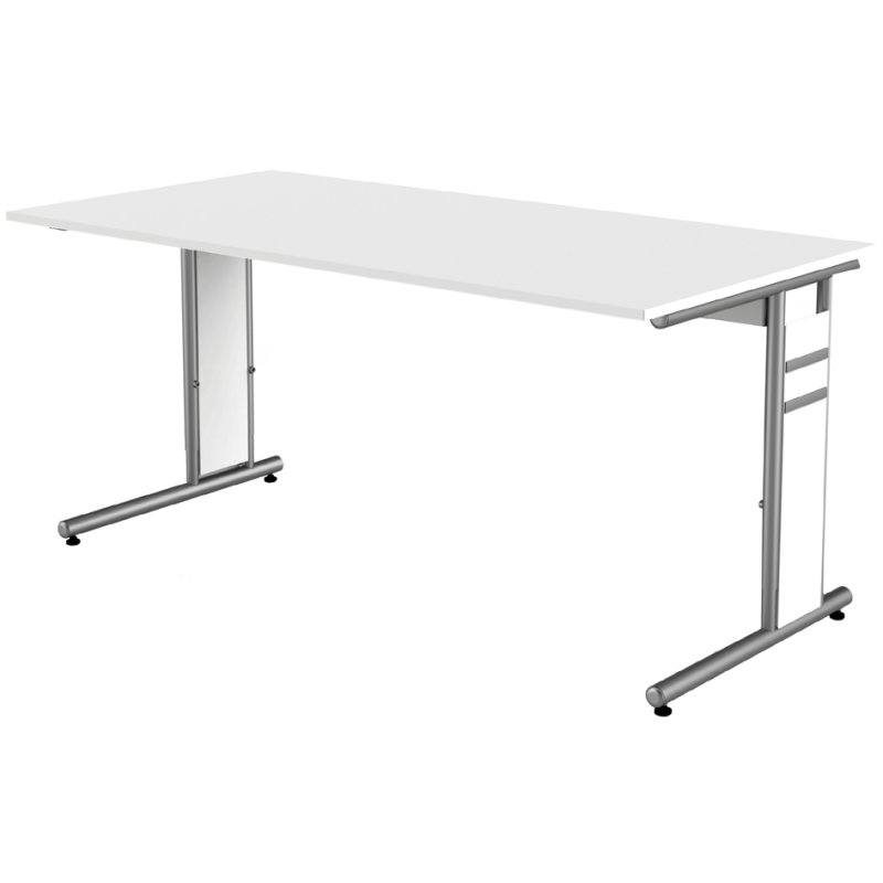 Kerkmann bureau Form 4, réglable en hauteur, 160×80 cm, blanc