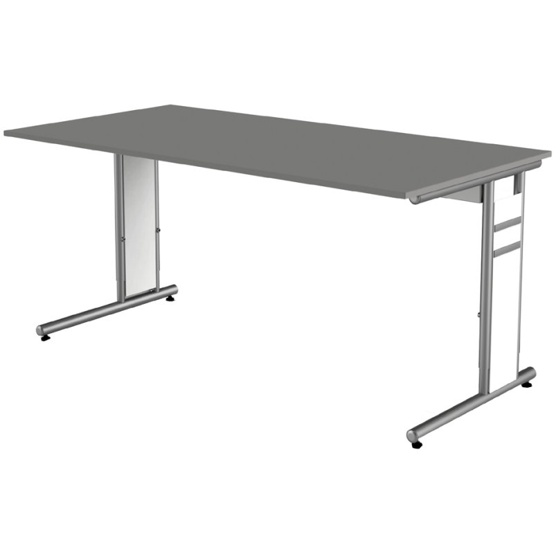 Kerkmann bureau Form 4, réglable en hauteur, 160×80 cm, blanc