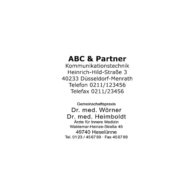 trodat tekststempel Professioneel 4.0 5203, 5-regelig, zelfinkleurend, 41×24 mm