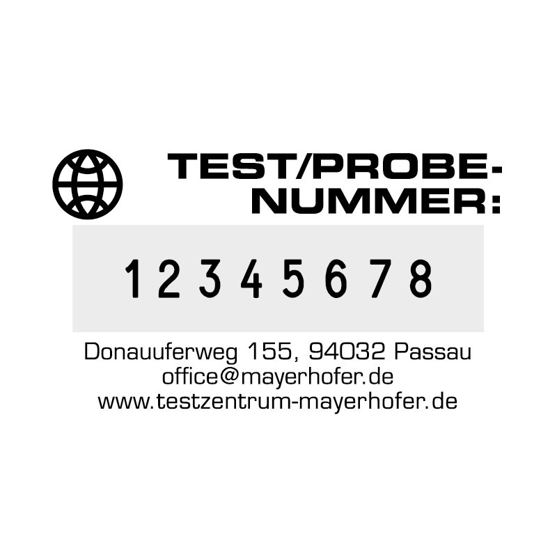 trodat numeriek stempel Professional 4.0, 8 cijfers, 4-zeilig, 56×33 mm