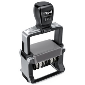 trodat datum- en tijdstempel Professional 4.0 5466, dubbel datumveld, 56×33 mm, edelstaal