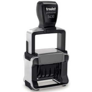 trodat datumstempel Professional 4.0 5430, 3-regels, 39×22 mm, zelfinkleurend