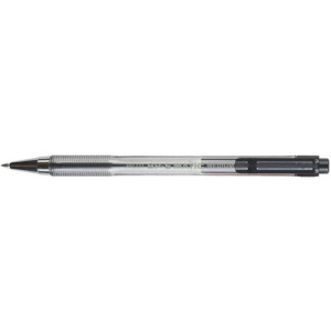 PILOT balpen met drukmechanisme, medium punt, transparant, blauw