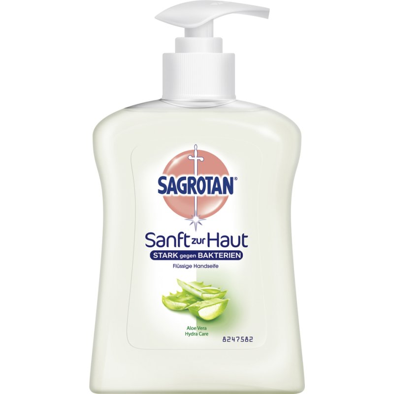 SAGROTAN savon pour les mains Aloe Vera, flacon pompe, 250 ml